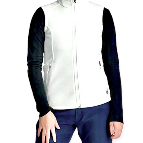 Spyder Jackets & Blazers - Spyder Bandita Full Zip Fleece Vest White Size Large